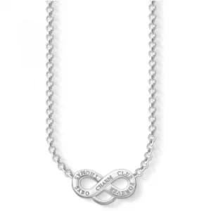 Ladies Thomas Sabo Sterling Silver Charm Club Infinity Necklace