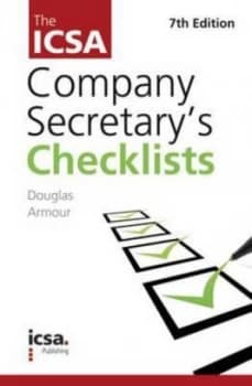 The Icsa Company Secretarys Checklists by Douglas Armour and Institute of Chartered Secretaries and Administrators Paperback
