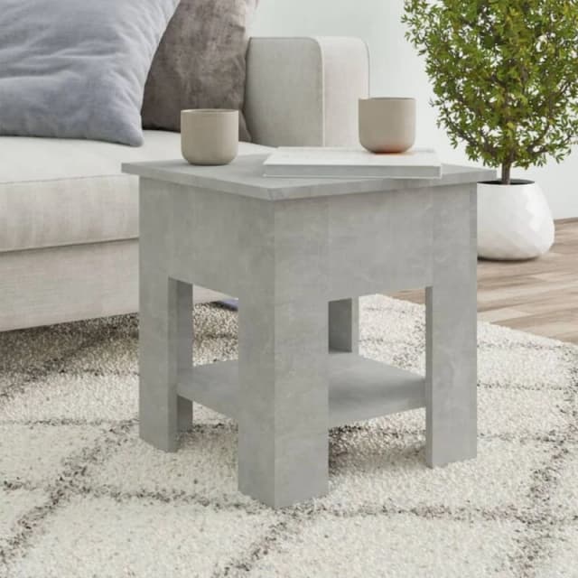 VIDAXL Coffee Table Concrete Grey 40x40x42cm Engineered Wood Vidaxl 8720286836170