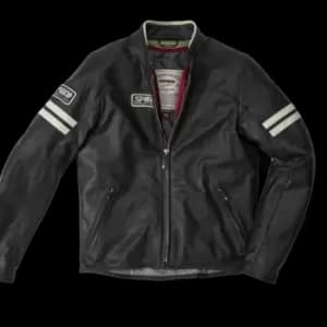 Spidi Vintage Ice Black Motorcycle Jacket 54