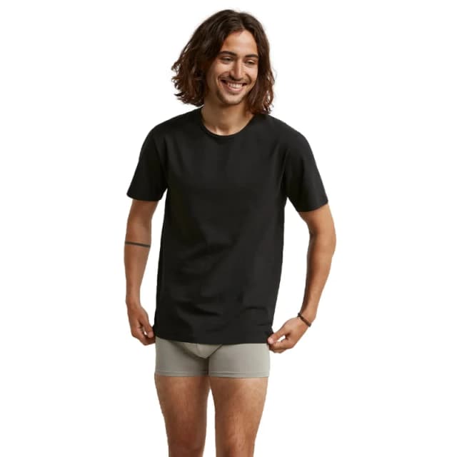 Dim Pack of 2 Regul'Activ Crew Neck T-Shirts Black Men S;M;L;XL