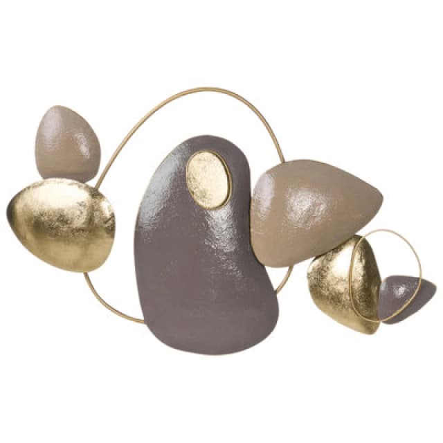 Beliani Wall Decor Clane Metal 46cm Gold