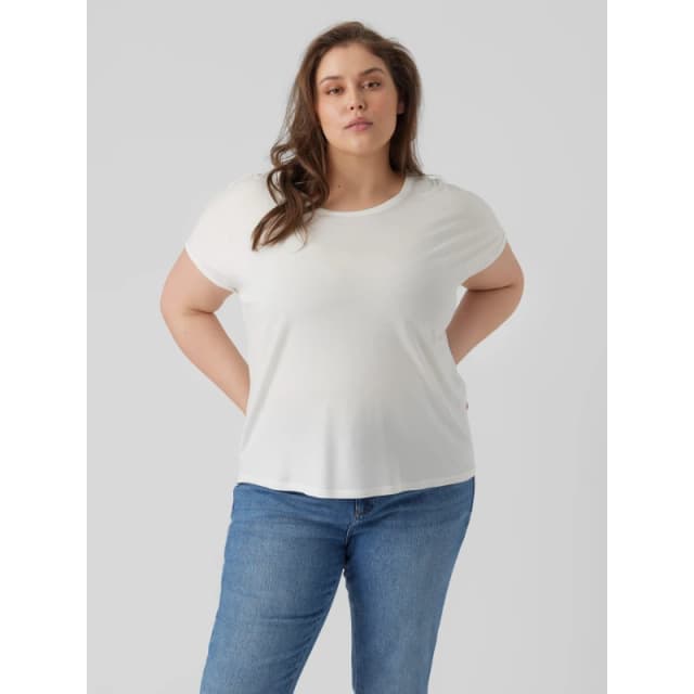 Vero Moda Regular Fit T-Shirt (Plus Size) - White White 12