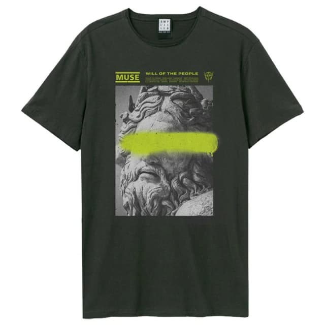 Amplified Amplified Men Graffiti Muse T-Shirt in Charcoal Size: Small Charcoal S Male 5063470346585