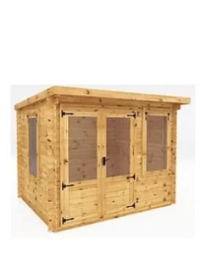 Mercia 3M X 2.4M Pent 19Mm Log Cabin