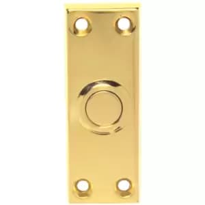 Carlisle Brass Victorian Bell Push 76 x 25mm Polished Brass in Gold