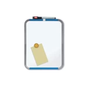 Slimline Steel Whiteboard 360X280MM Silver Trim