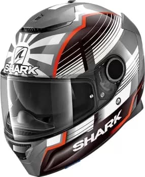 Shark Spartan Replica Zarco Malaysian GP Helmet, silver, Size 2XL, silver, Size 2XL