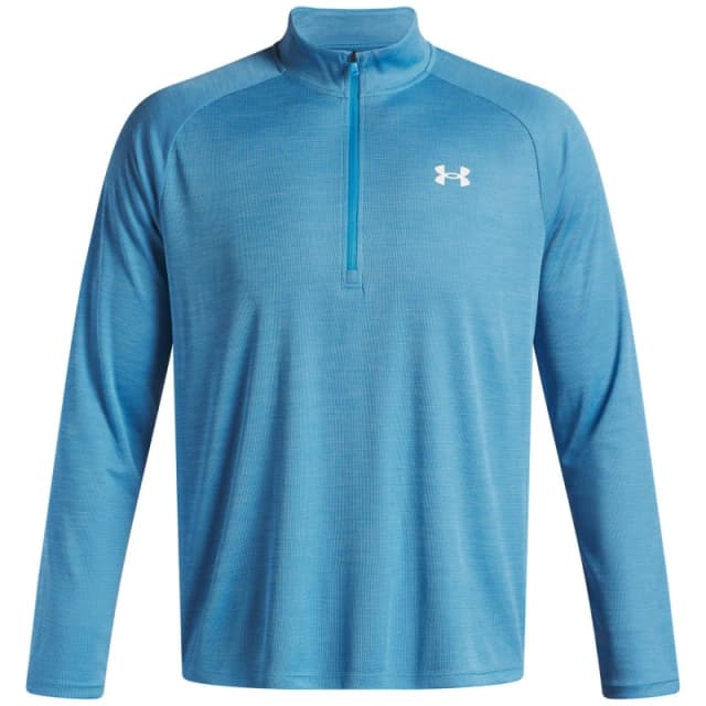 Under Armour Tech Zip Long Sleeve Mens Ether Blue male XS