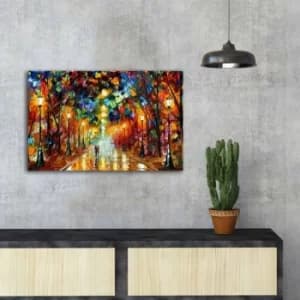 FAMOUSART-073 Multicolor Decorative Canvas Painting