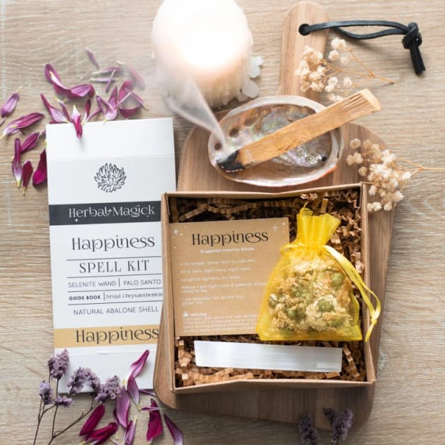 Something Different Herbal Magick Happiness Spell Kit - Yellow Yellow One Size