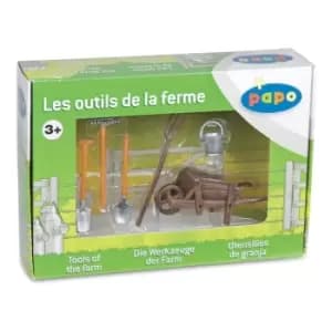PAPO Farmyard Friends Wheelbarrow and ToolsPlayset