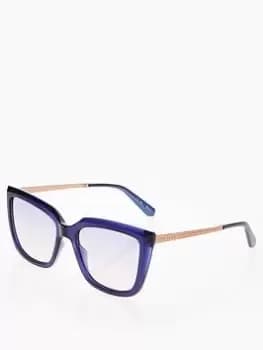 Ted Baker Maud Cateye Sunglasses - Dark Blue, Dark Blue, Women