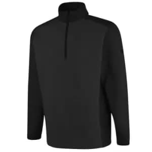 ISLAND GREEN MENS TOP LAYER WITH JACQUARD KNIT BLACK Large