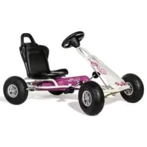 Ferbedo At X-racer Go Kart With Pneumatic Tyres And Electronic Steering Wheel And Handbrake - Pink