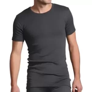 Workforce Mens Mens Thermal T-Shirt in Grey, Size Medium Polycotton