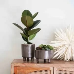 Ivyline Pisa Reactive Glaze Planter Mocha H19CM D16CM