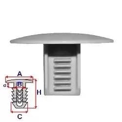 ROMIX Clip, trim-/protection strip VW,SEAT C60112 321867838,321867838,321867838 321867838