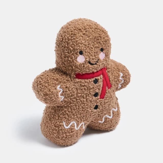 OHS OHS Gingerbread Weighted Boucle Decorative Door Stop in Brown Brown One Size Unisex 5027434225019