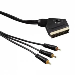 Hama Video Cable Scart plug - 3 RCA plugs (video/stereo) 1.5m