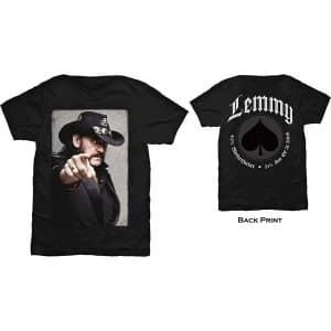 Lemmy - Pointing Photo Unisex Large T-Shirt - Black