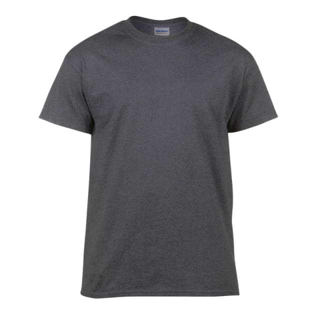 Gildan Mens Heavy Cotton T-Shirt in Dark Grey Size: Small Dark Grey Male S