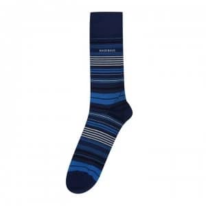 Hugo Boss Multi Strip Socks Navy