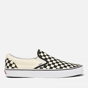 Vans Classic Slip-On Trainers - Black/White Checkerboard - UK 3