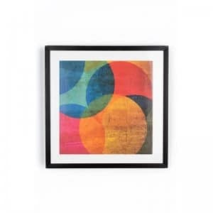 Neon Circle Framed Print