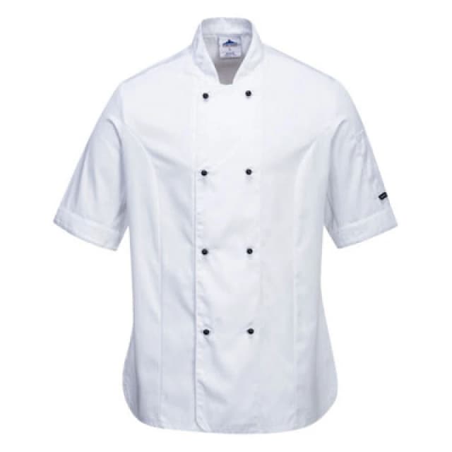 Portwest Rachel Womens Chefs Short Sleeve Jacket C737WHRXXL Colour: White