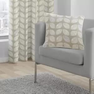 Delft Natural Cushion Green, Grey and White