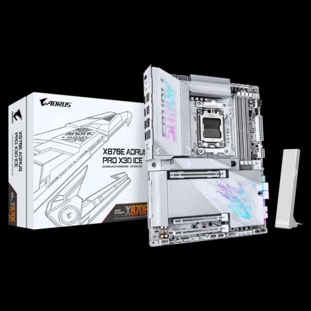 Gigabyte X870E AORUS PRO X3D ICE AMD Ryzen AM5 ATX DDR5 WiFi7 Motherboard - Socket AM5