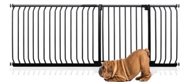 Bettacare Elite Pressure Dog Gate, 198Cm - 207Cm, Matt Black, Pressure Fit Pet Gate For Dog And Puppy