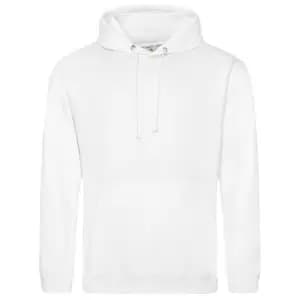 Awdis Unisex College Hooded Sweatshirt / Hoodie (S) (Arctic White)