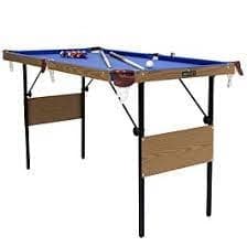 Charles Bentley 4ft 6" Blue Pool Games Table