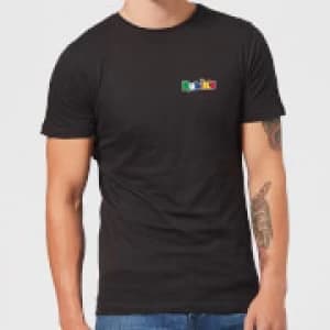 Rubik's Core Logo Pocket Mens T-Shirt - Black