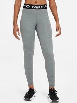Nike Pro Training 365 Leggings - Grey/Black, Grey/Black Size M Women