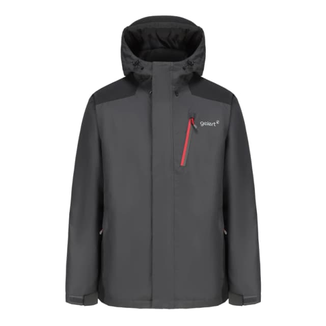 Gelert Mens Horizon Waterproof Hooded Long Sleeve Insulated Puffer Jacket Charcoal male S