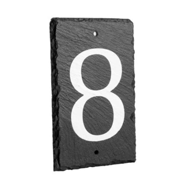 Nicola Spring Slate House Sign - 9 X 14.5Cm - Number 8