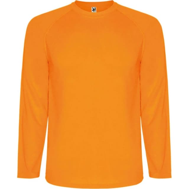 ROLY Montecarlo Long-Sleeved Sports T-Shirt in Orange Size: 4 Years Orange Unisex 4 Years