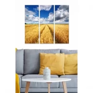 MDF97333904 Multicolor Decorative MDF Painting (3 Pieces)