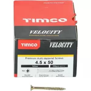 Timco Multi Purpose Countersunk Velocity Screw - 4.5 x 50 (200 pack)