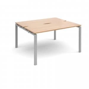 Adapt II Starter Units Back to Back 1400mm x 1200mm - Silver Frame be