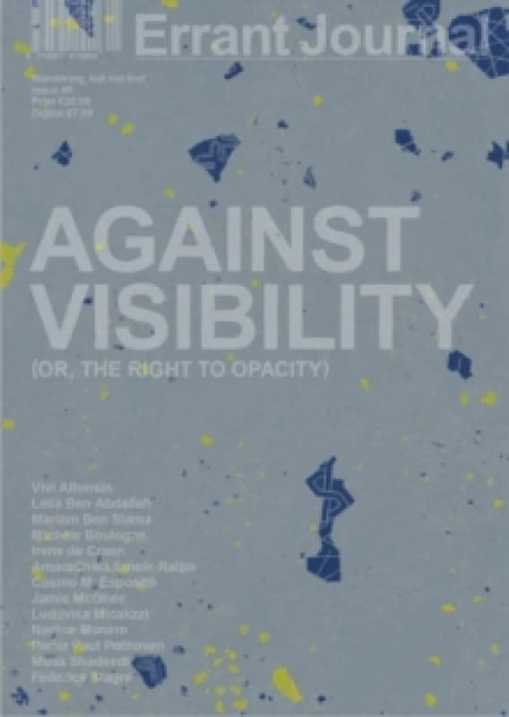 Errant Journal : Against Visibility (or, the Right to Opacity) Paperback / softback
