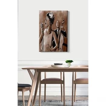 Kanvas Tablo (50 x 70) - 218 Multicolor Decorative Canvas Painting