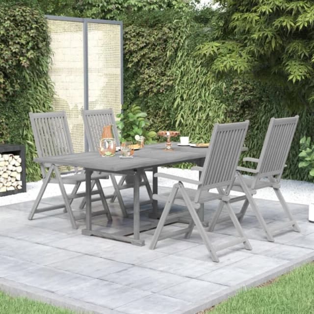 VIDAXL 5 Piece Garden Dining Set Solid Wood Acacia Vidaxl 8720286562178