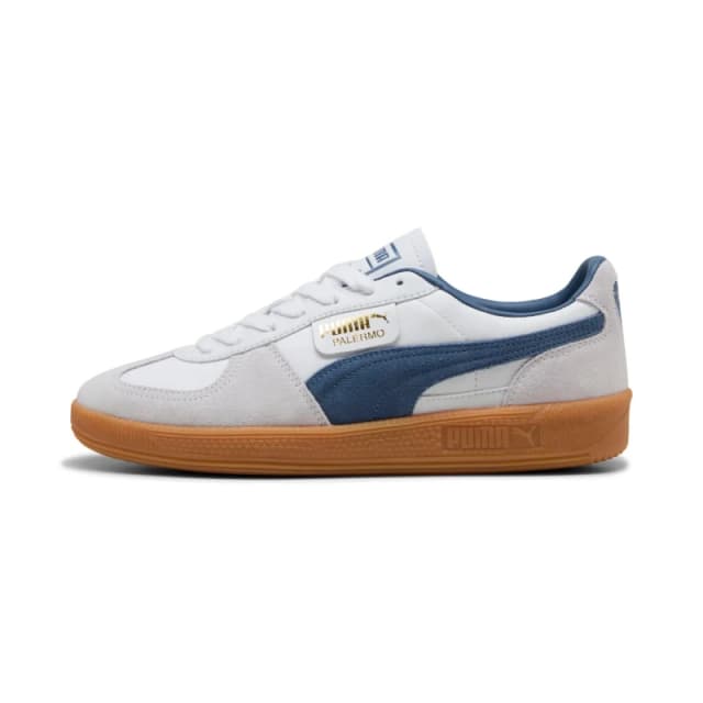 Puma Leather Trainers Puma Palermo Blanc Unisex 41