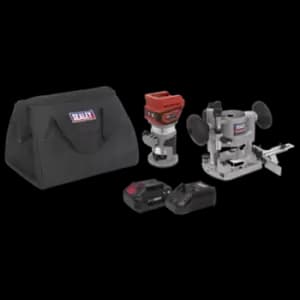 Sealey 20V SV20 Series Cordless Trimming Router Kit 4Ah