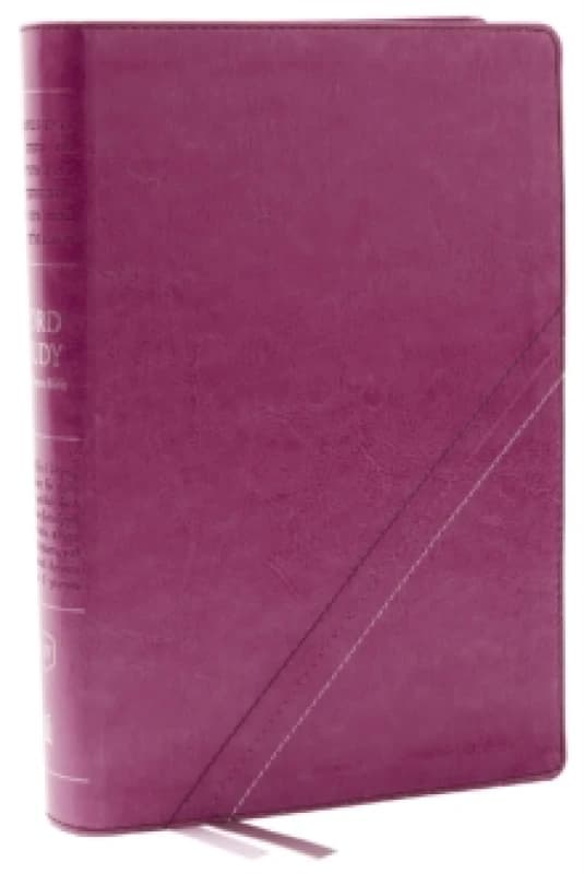 KJV, Word Study Reference Bible, Leathersoft, Pink, Red Letter, Comfort Print. Leather / fine binding. By Thomas Nelson Books