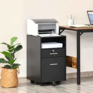Trevaylor Mobile Filing Cabinet, black